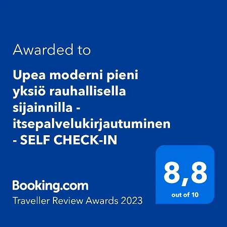 Apartment Upea Moderni Pieni Yksioe Rauhallisella Sijainnilla - Itsepalvelukirjautuminen - Self Check-in Vaasa